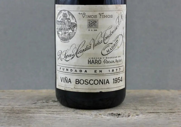 1954 Lopez de Heredia Viña Bosconia Rioja (Gran Reserva) - $400 + - 1954 - 750ml - Gran Reserva - Price: $1250