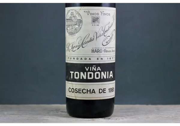 1961 Lopez de Heredia Viña Tondonia (Gran Reserva) - $400 + - 1961 - 750ml - Gran Reserva - Price: $950