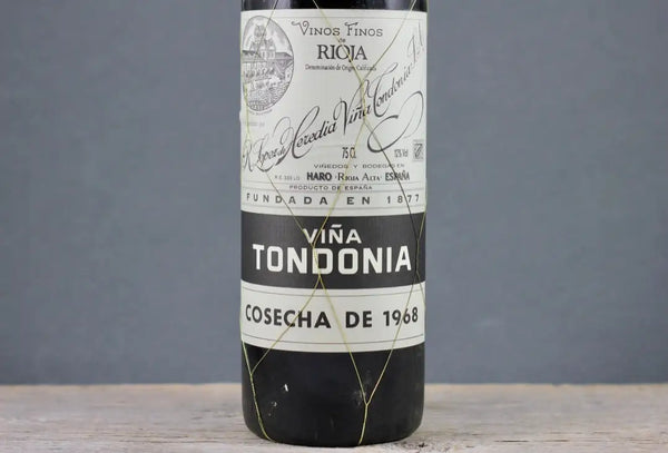 1968 Lopez de Heredia Viña Tondonia Rioja (Gran Reserva) - $400 + - 1968 - 750ml - Gran Reserva - Price: $1000