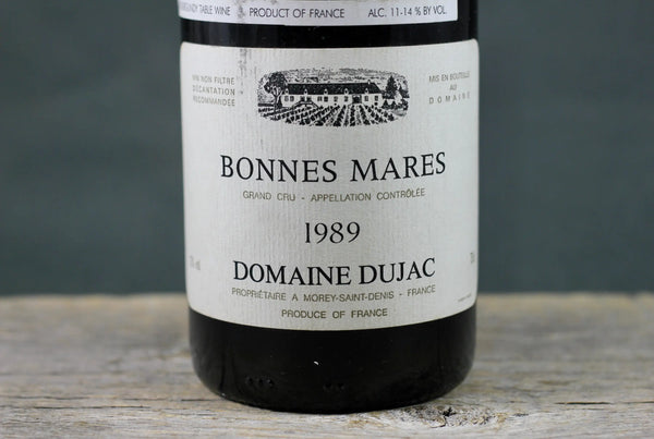 1989 Dujac Bonnes Mares - $400 + - 1989 - 750ml - Appellation: Chambolle-Musigny - Bottle Size: 750ml