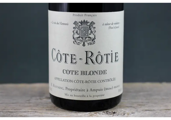 1990 Rostaing Côte Rôtie Cote Blonde - $400 + 750ml Rotie France