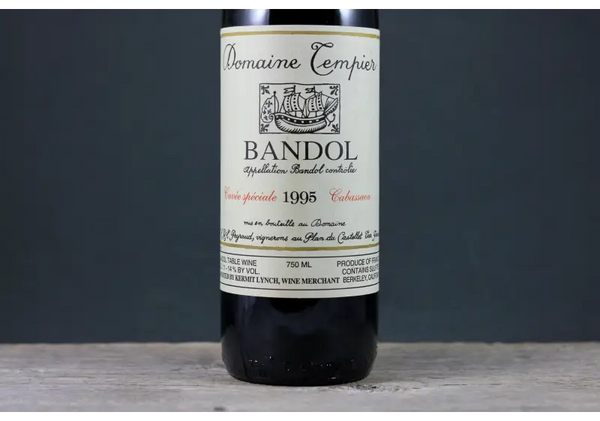 1995 Tempier Bandol Cuvée Cabassaou - $200-$400 - 1995 - 750ml - Bandol - France