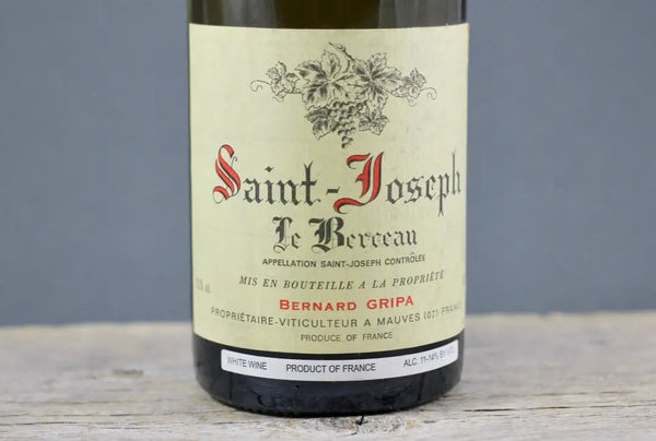 1996 Bernard Gripa Saint Joseph Blanc Le Berceau - $200-$400 - 1996 - 750ml - Appellation: Saint Joseph - Bottle Size: