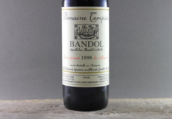 1998 Tempier Bandol Cuvée La Migoua - $200-$400 - 1998 - 750ml - Appellation: Bandol - Bandol