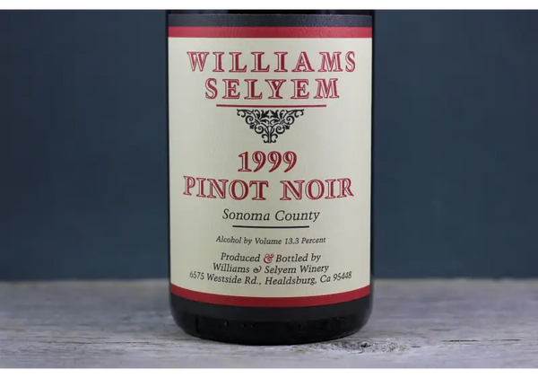 1999 Williams Selyem Sonoma County Pinot Noir - $200 - $400 750ml California