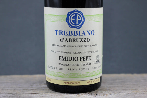 2001 Emidio Pepe Trebbiano d’Abruzzo - $400 + - 2001 - 750ml - Abruzzo - Bottle Size: 750ml