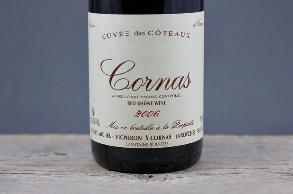2006 Robert Michel Cornas Cuvée des Côteaux - $200-$400 - 2006 - 750ml - Appellation: Cornas - Bottle Size: 750ml