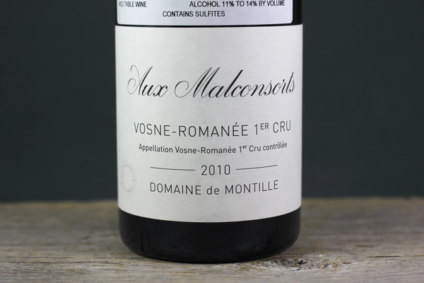 2010 De Montille Vosne Romanée 1er Cru Aux Malconsorts - $400 + 750ml Burgundy France