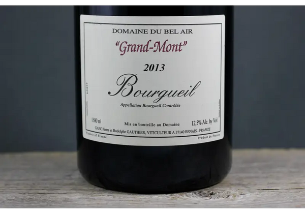 2013 Domaine du Bel Air Grand Mont Bourgueil (Gauthier) 1.5L - $100-$200 - 1.5L - 2013 - Bourgueil - Cabernet Franc