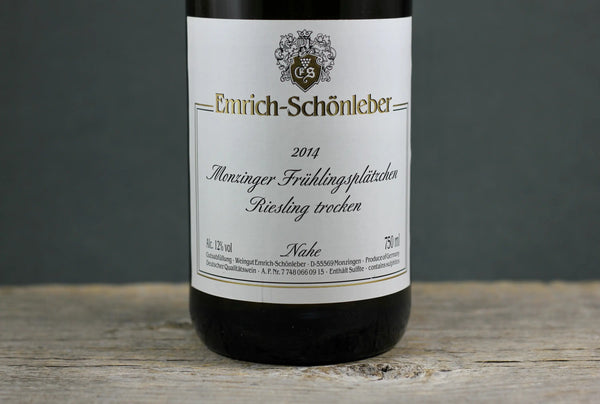 2014 Emrich-Schönleber Frühlingsplätzchen Riesling Trocken - $40-$60 - 2014 - 750ml - Germany - Nahe
