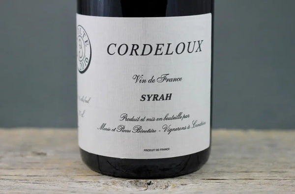 2016 Benetiere Cordeloux Syrah VdF - $100-$200 - 2016 - 750ml - Appellation: Cote Rotie - Bottle Size: 750ml