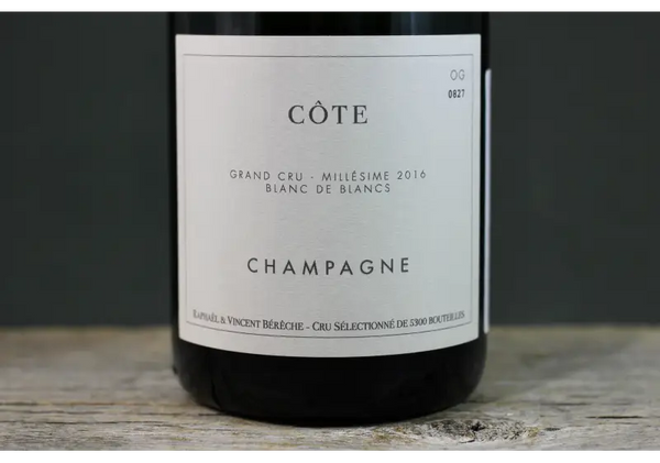2016 Bereche Côte Grand Cru Blanc de Blancs Extra Brut Champagne - $100-$200 - 2016 - 750ml - All Sparkling - Brut