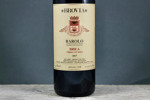 2017 Brovia Barolo Brea Vigna Ca’Mia - $100-$200 - 2017 - 750ml - Appellation: Barolo - Barolo