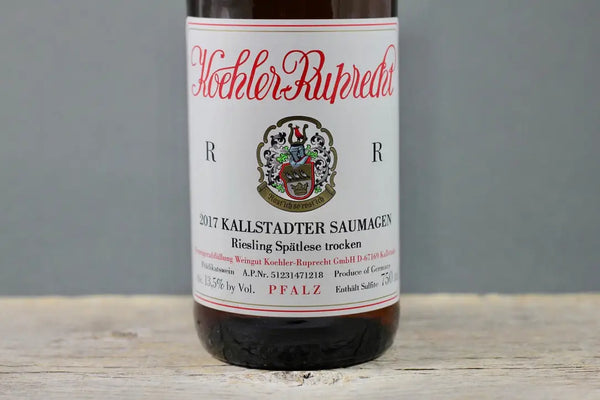 2017 Koehler-Ruprecht Saumagen Riesling Spätlese Trocken R - $100-$200 - 2017 - 750ml - Bottle Size: 750ml - Country: