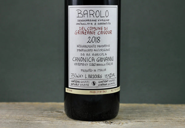 2018 Canonica Barolo Del Comune Di Grinzane Cavour - $200-$400 - 2018 - 750ml - Barolo - Italy