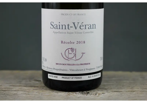 2018 Domaine Guffens-Heynen Saint Veran - $60-$100 - 2018 - 750ml - Burgundy - Chardonnay