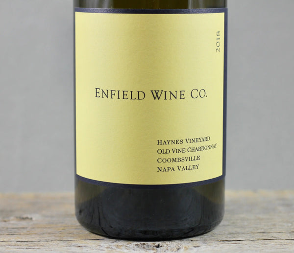 2018 Enfield Wine Co. Haynes Vineyard Old Vine Chardonnay - $40-$60 - 2018 - 750ml - Appellation: Coombsville