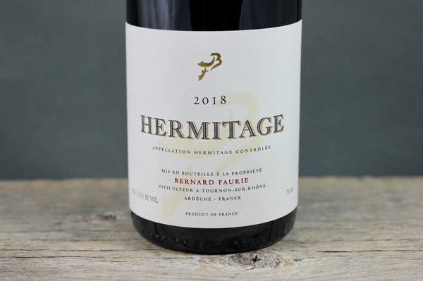 2018 Bernard Faurie Hermitage Bessards/Meal (Gold capsule) - $200-$400 - 2018 - 750ml - Appellation: Hermitage - Bottle