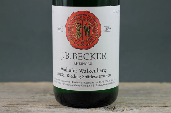 2018 J.B. Becker Walkenberg Riesling Spätlese Trocken - 2018 - 750ml - Bottle Size: 750ml - Country: Germany