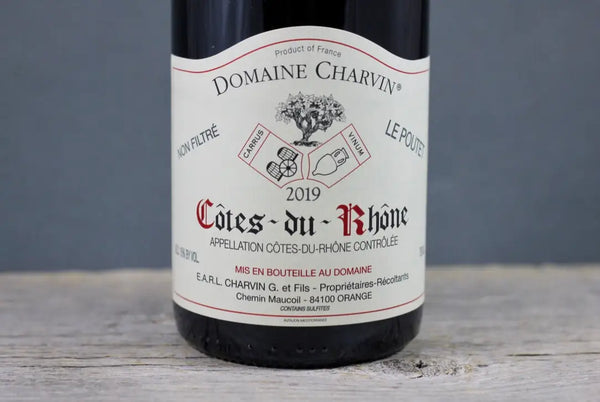 2019 Domaine Charvin Côtes du Rhone Le Poutet - 2019 - 750ml - Appellation: Cotes du Rhone - Bottle Size: 750ml