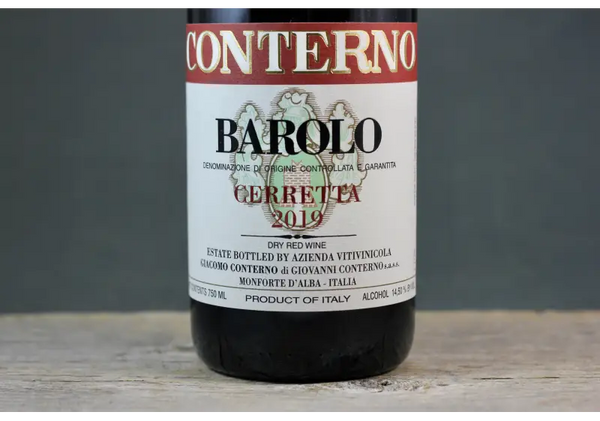 2019 Giacomo Conterno Barolo Cerretta - $200 - $400 - 2019 - 750ml - Barolo - Italy