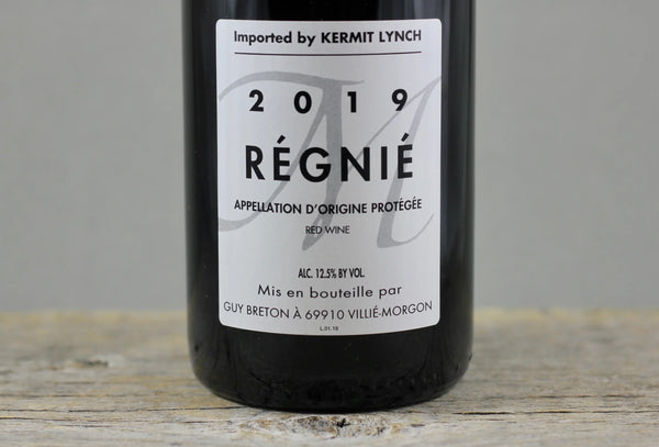 2019 Guy Breton Regnié - $40-$60 - 2019 - 750ml - Appellation: Regnie - Beaujolais