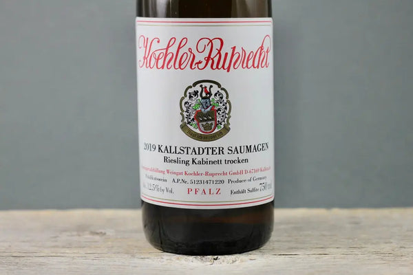 2019 Koehler-Ruprecht Saumagen Riesling Kabinett Trocken - 2019 - 750ml - Bottle Size: 750ml - Country: Germany