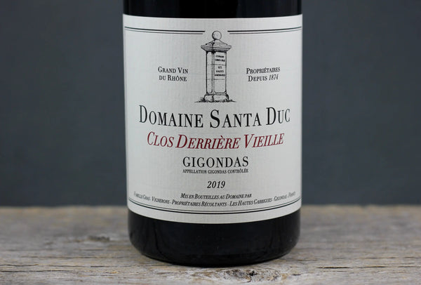2019 Santa Duc Gigondas Clos Derrière Vieille - $60-$100 - 2019 - 750ml - Appellation: Gigondas - Bottle Size: 750ml