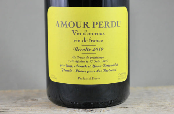 2019 Yann Bertrand Amour Perdu Vin d’ou - roux VDF 1.5L - $100 - $200 Beaujolais France