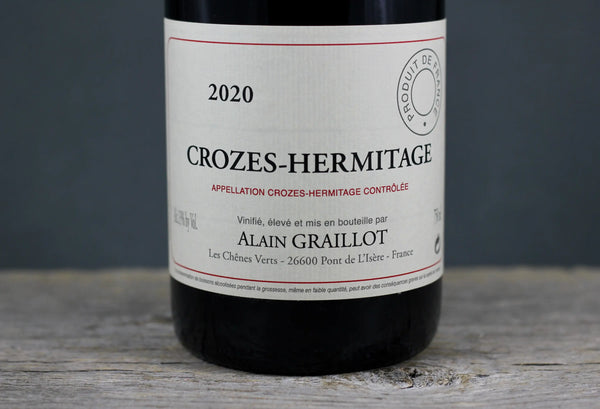 2020 Alain Graillot Crozes Hermitage - $40 - $60 750ml Crozes - Hermitage France
