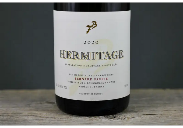 2020 Bernard Faurie Hermitage Blanc - $200-$400 - 2020 - 750ml - France - Hermitage