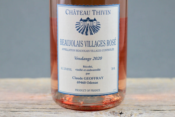 2020 Château Thivin Beaujolais-Villages Rosé - 2020 - 750ml - Beaujolais - France - Gamay