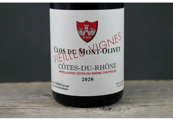 2020 Clos du Mont-Olivet Côtes du Rhône Vieilles Vignes - 2020 - 750ml - Cotes du Rhone - France - Grenache
