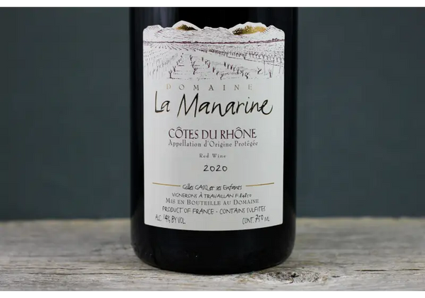 2020 Domaine La Manarine Côtes Du Rhône Rouge - 2020 - 750ml - France - Grenache - Price: $20