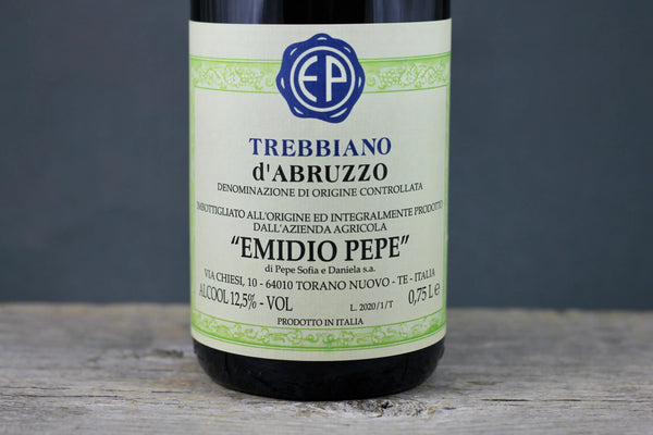 2020 Emidio Pepe Trebbiano d’Abruzzo - $60-$100 - 2020 - 750ml - Abruzzo - Italy