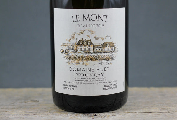 2020 Huet Vouvray Le Mont Demi-Sec - $40-$60 - 2020 - 750ml - Appellation: Vouvray - Bottle Size: 750ml