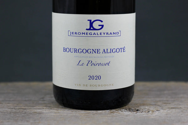 2020 Jerome Galeyrand Bourgogne Aligote Le Poirossot - $40-$60 - 2020 - 750ml - Aligote - Bourgogne