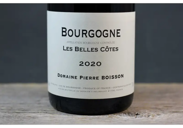 2020 Pierre Boisson Les Belles Côtes Bourgogne Blanc - $60 - $100 750ml Burgundy