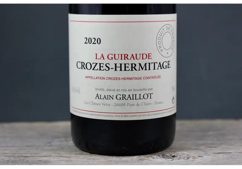 2020 Alain Graillot Crozes Hermitage La Guiraude - $60-$100 750ml Crozes-Hermitage France