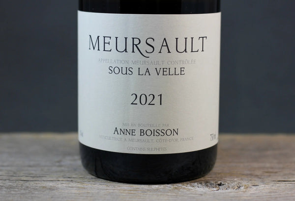 2021 Anne Boisson Meursault Sous la Velle - $100-$200 - 2021 - 750ml - Appellation: Meursault - Bottle Size: 750ml