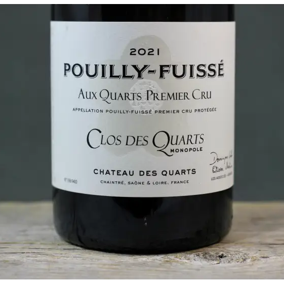 2021 Chateau des Quarts Pouilly Fuissé 1er Cru Clos des Quarts Aux Quarts (Monopole) - $60-$100 - 2021 - 750ml