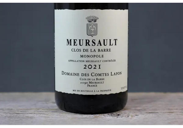 2021 Comtes Lafon Meursault Clos de la Barre - $200-$400 - 2021 - 750ml - Burgundy - Chardonnay