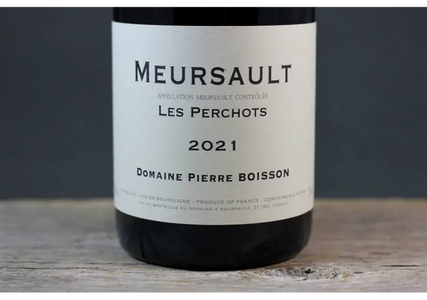 2021 Pierre Boisson Meursault Les Perchots - $100 - $200 750ml Burgundy Chardonnay