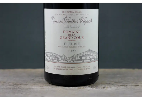 2022 Dutraive Fleurie ’Le Clos’ Cuvée Vieilles Vignes - $40-$60 - 2022 - 750ml - Beaujolais - Fleurie