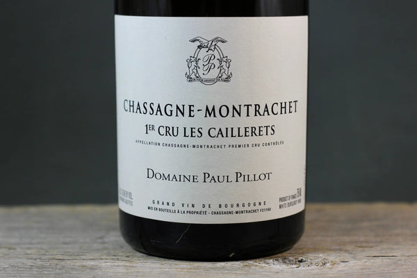 2019 Paul Pillot Chassagne Montrachet 1er Cru Les Caillerets - $400 + 750ml Burgundy Chardonnay