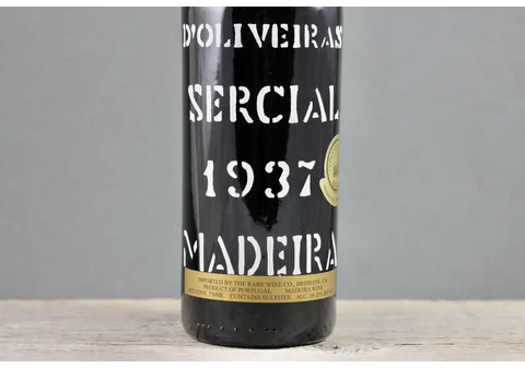 1937 D’Oliveiras Sercial Madeira - $400+ 750ml Dessert Fortified