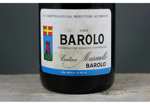 1964 Bartolo Mascarello Barolo 1.92L - $400 + 1961 Italy