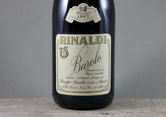 1967 Giuseppe Rinaldi Barolo Riserva Selezionata Brunate 1.5L
