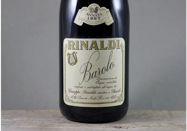 1967 Giuseppe Rinaldi Barolo Riserva Selezionata Brunate 1.5L - $400+ Italy