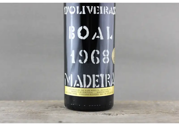 1968 D’Oliveiras Boal Madeira - $400 + 750ml Fortified
